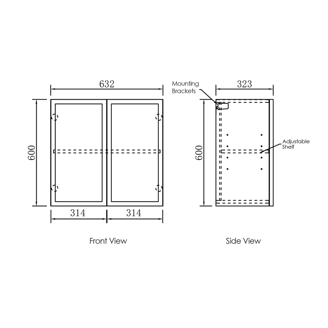 Hampshire Mini Laundry Cabinet Set 650mm