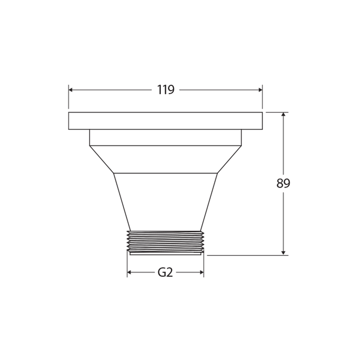 Hana Sink Basket Strainer Waste 50mm