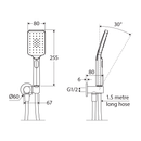 Avis Soft Square Shower Handset