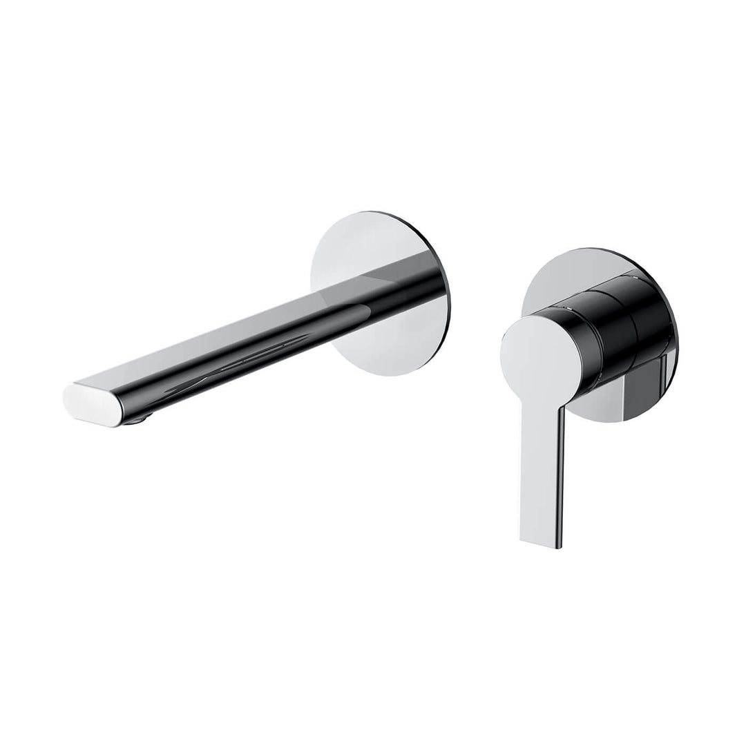 Iris Slim Wall Mixer and Spout Set