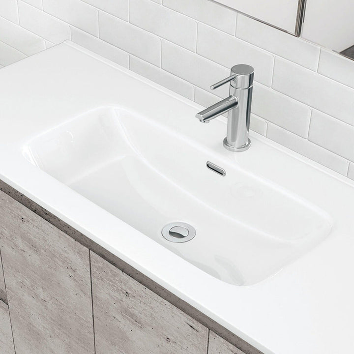 Joli Vanity Ceramic Benchtop Sink with Taphole (600-1200mm)