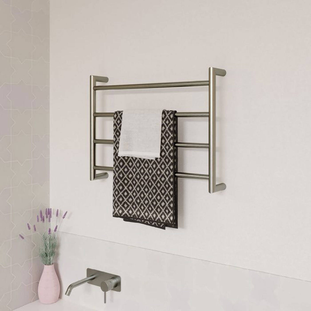 Kaya 4 Bar Heated Towel Rack 600x450mm