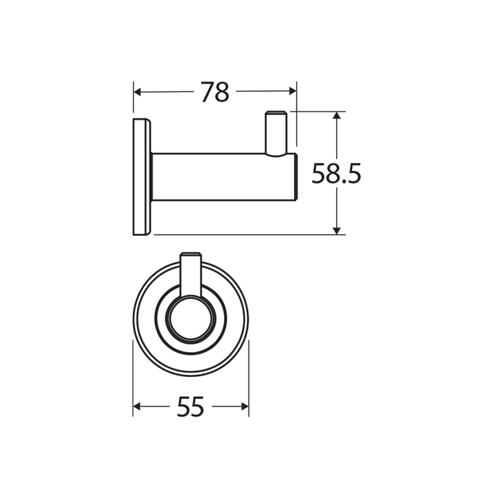 Kaya Round Robe Towel Hook