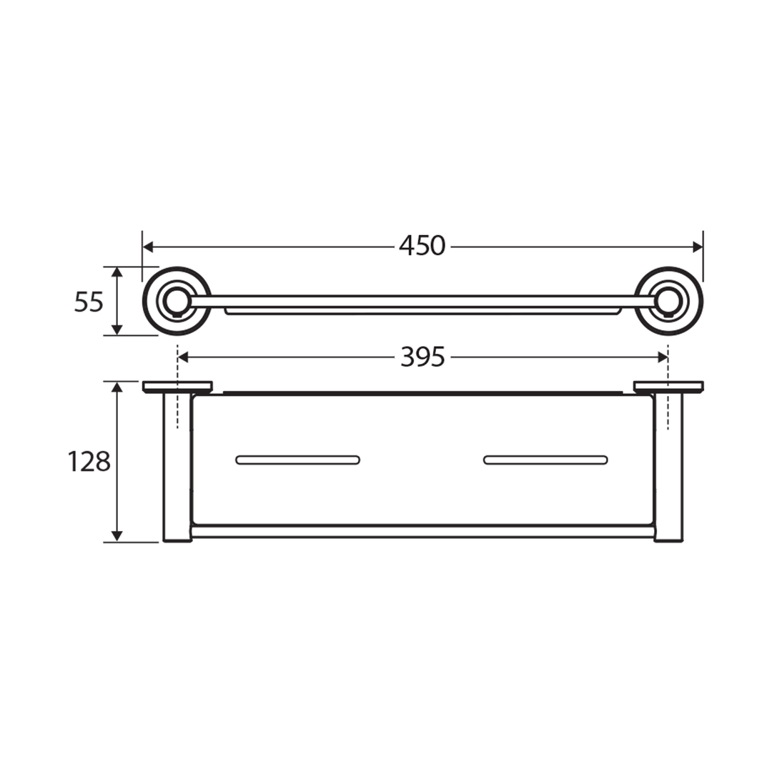 Kaya Round Shower Shelf 450mm