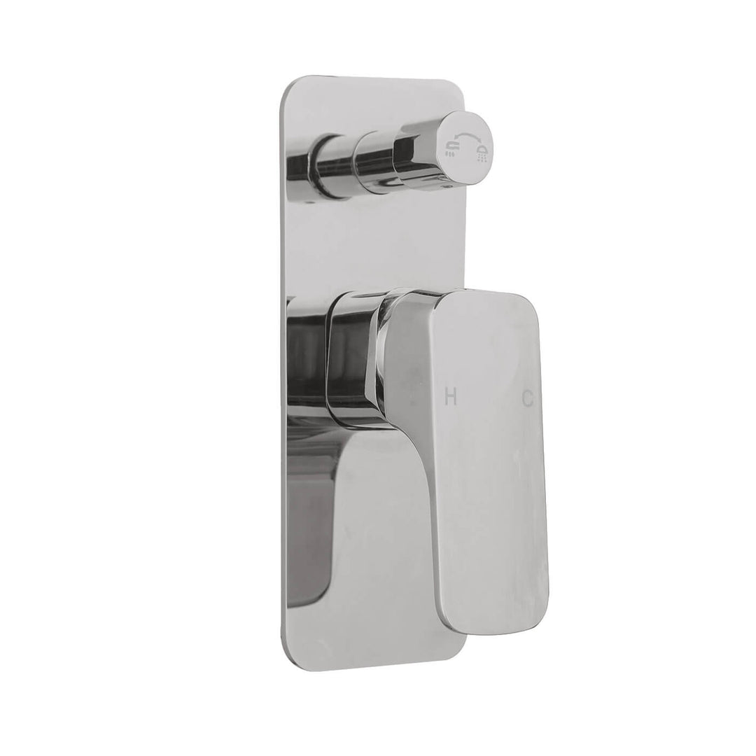 Kompakt Square Shower Wall Mixer with Diverter