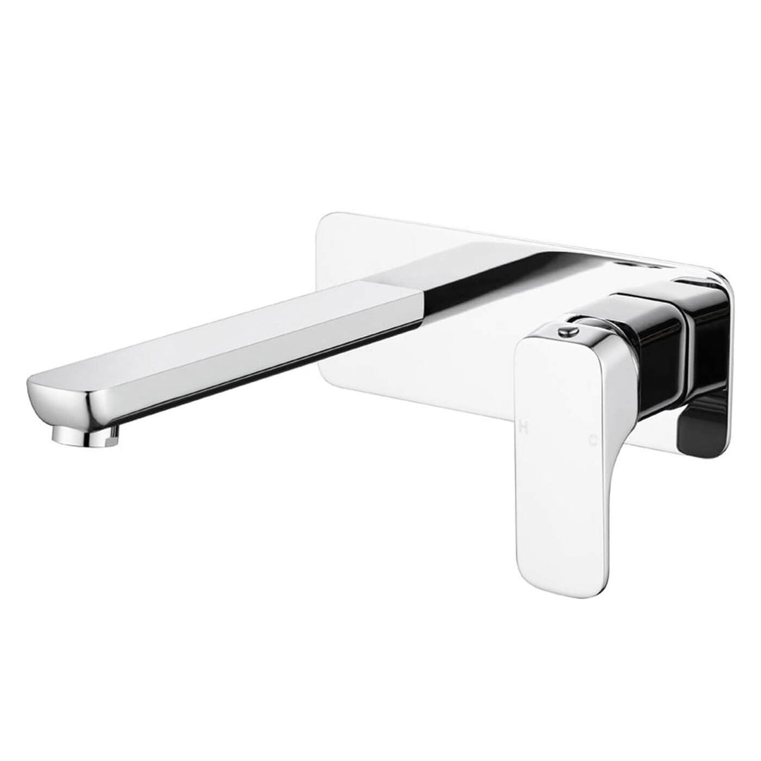 Kompakt Square Wall Mixer Spout Set