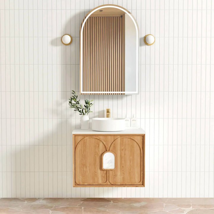 Laguna Natural Oak Wall Hung Vanity (600-1800mm)