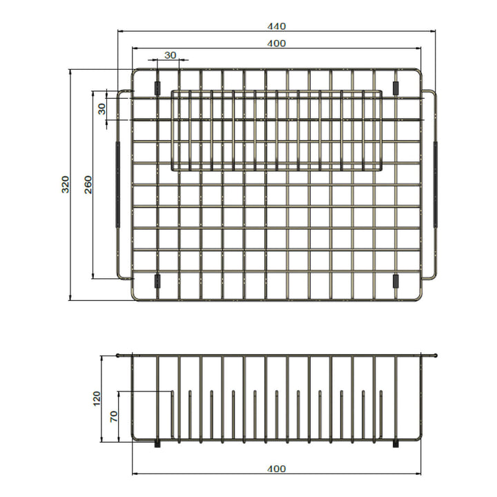 Lavello Stainless Steel Dish Draining Rack