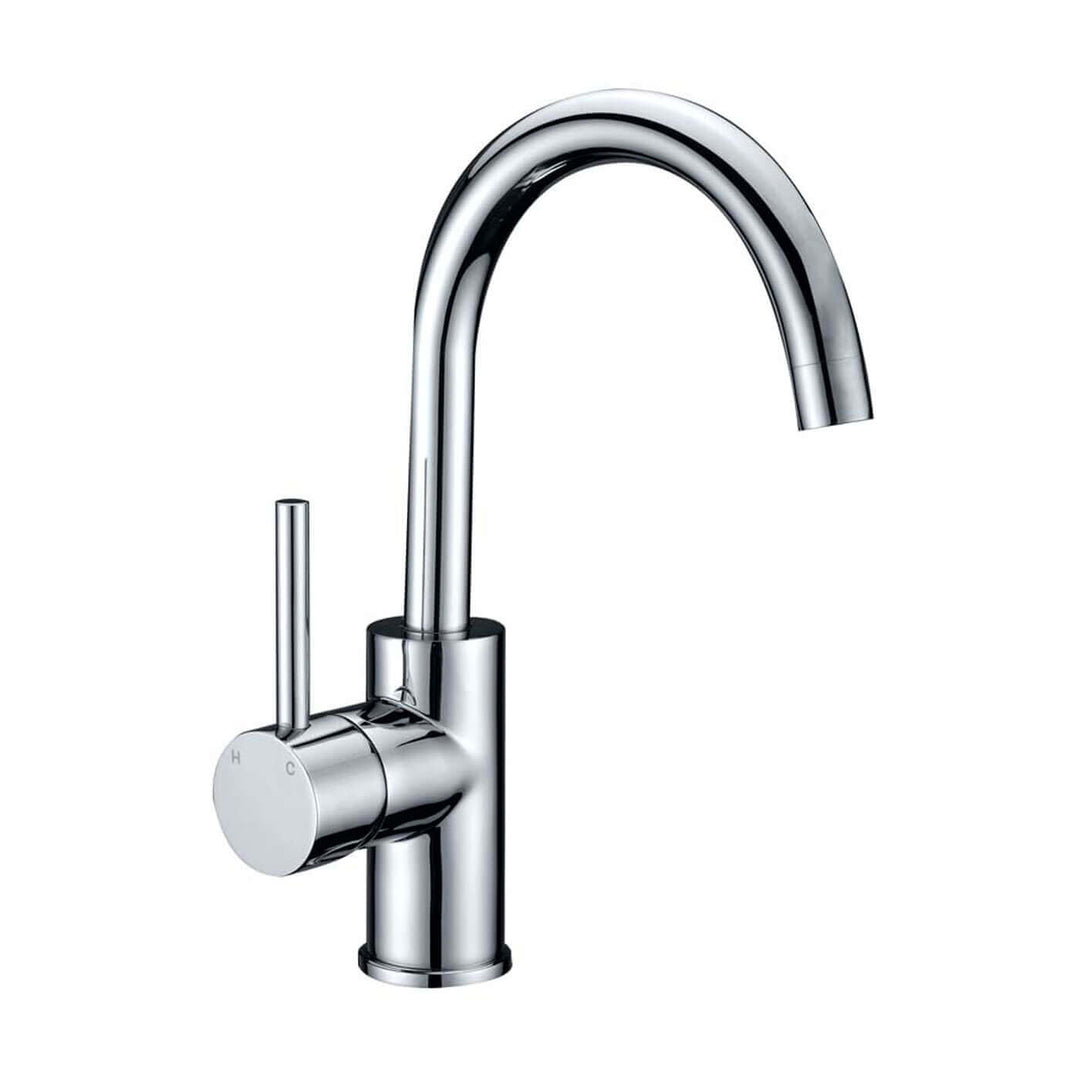 Leah Mini Swivel Gooseneck Basin Mixer