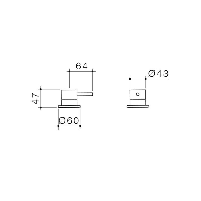 Liano II Pin Hob Mixer