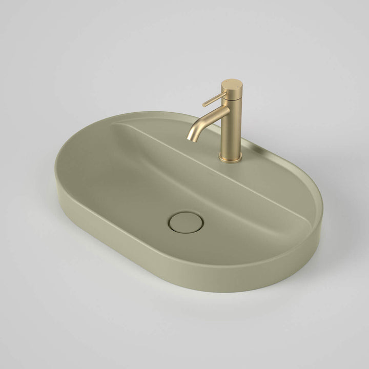 Liano II Oval Tap Hole Inset Basin 600x400mm