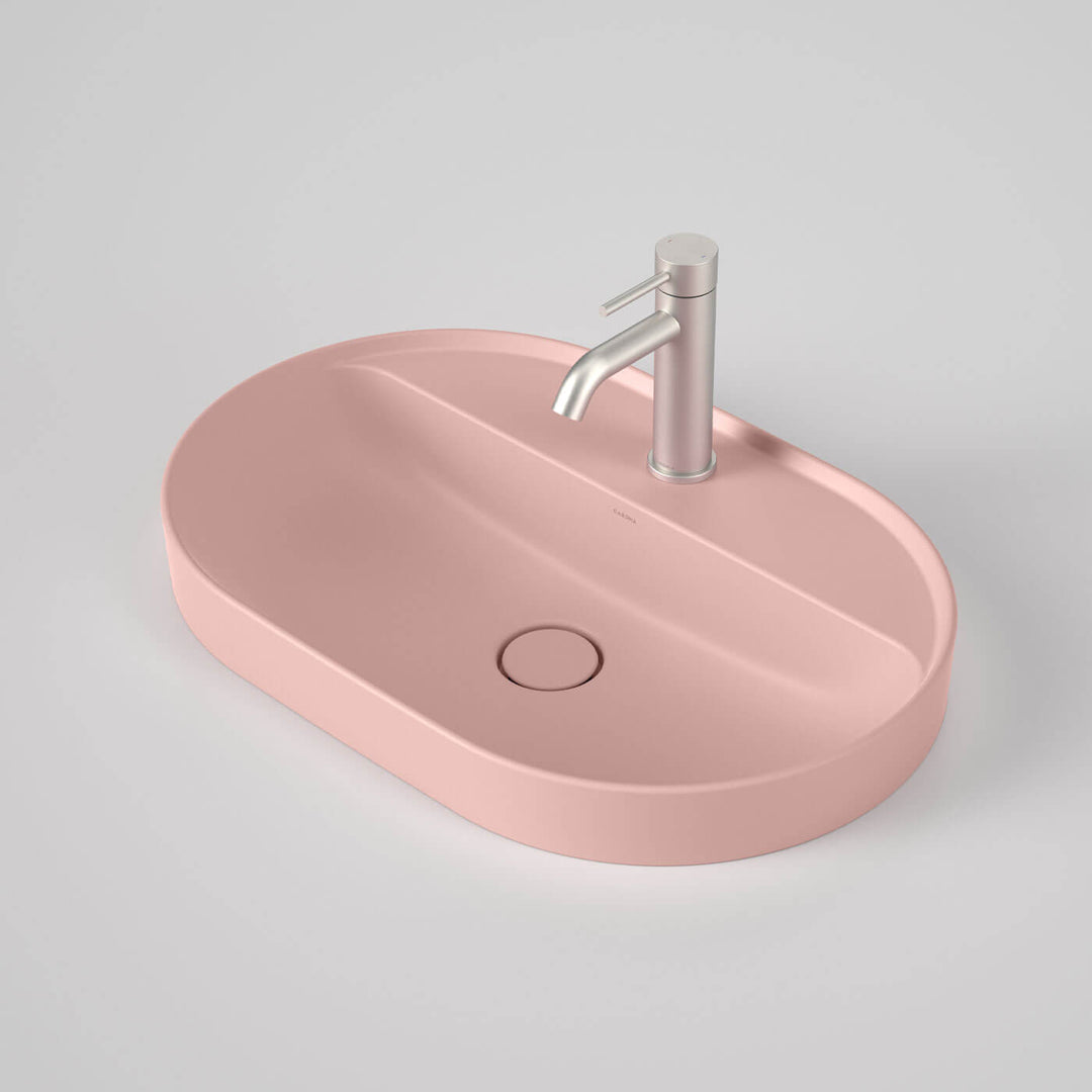 Liano II Oval Tap Hole Inset Basin 600x400mm