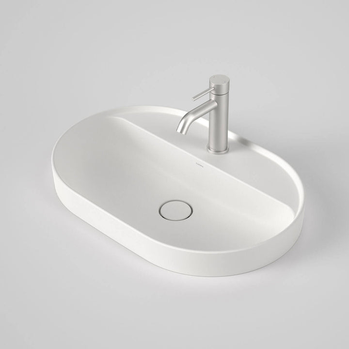 Liano II Oval Tap Hole Inset Basin 600x400mm