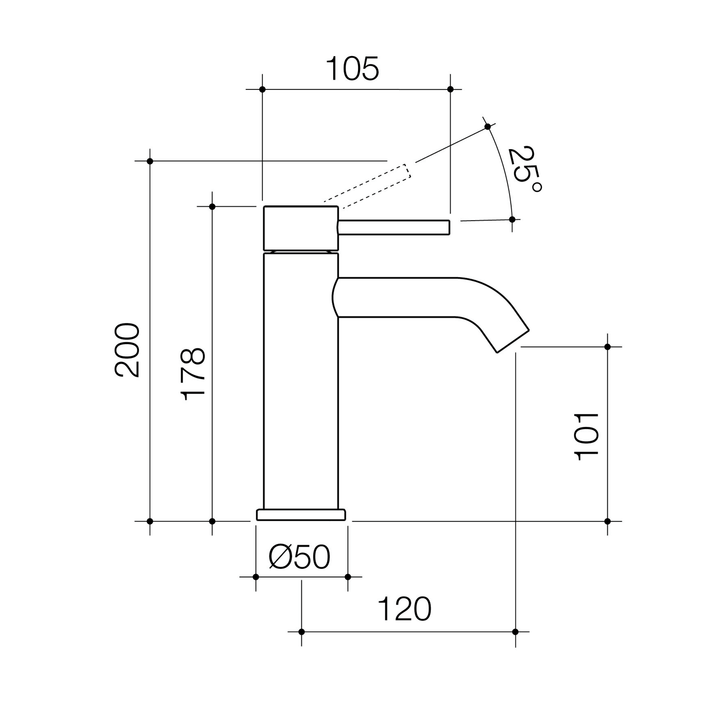 Liano II Short Basin Mixer