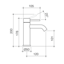 Liano II Short Basin Mixer