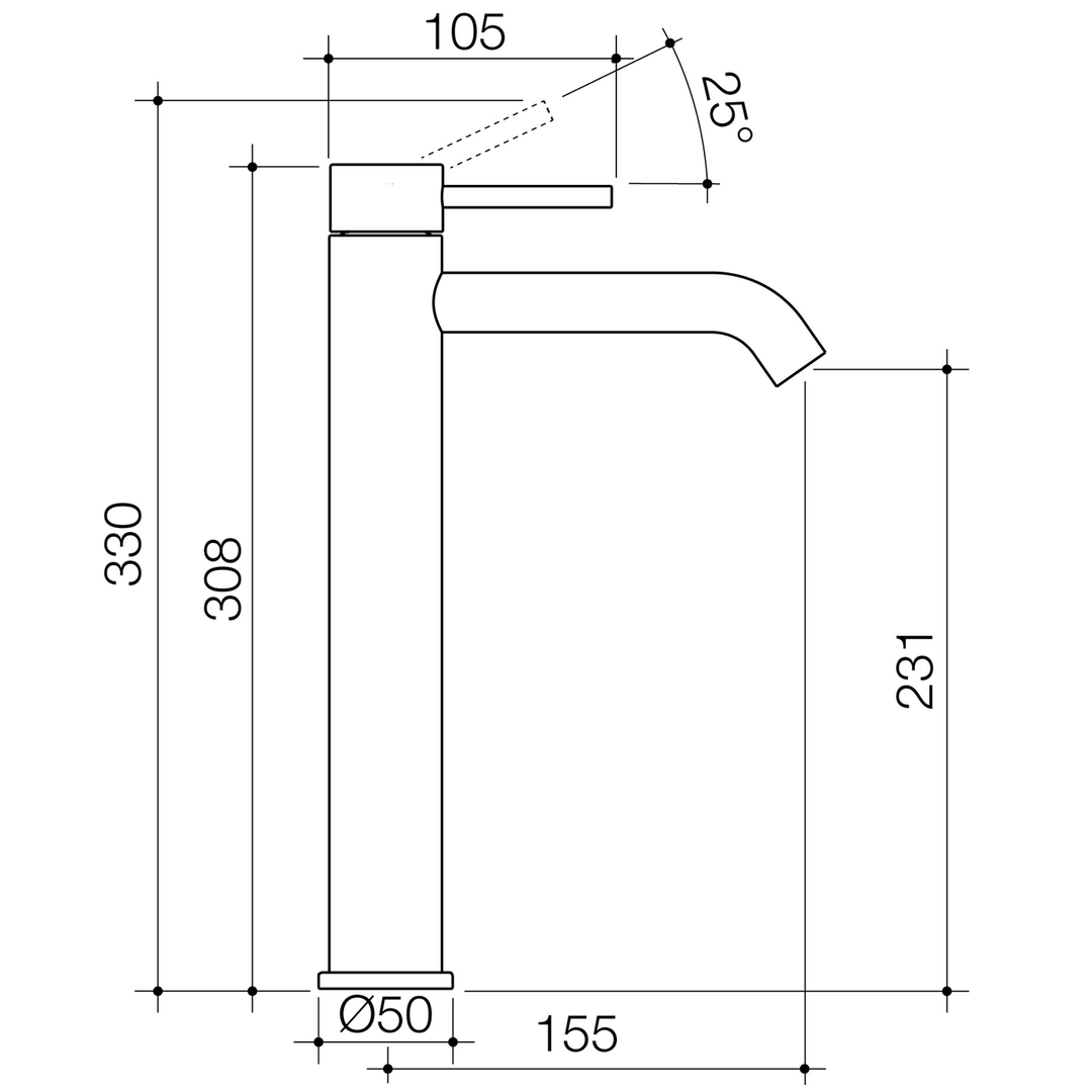 Liano II Tall Tower Basin Mixer