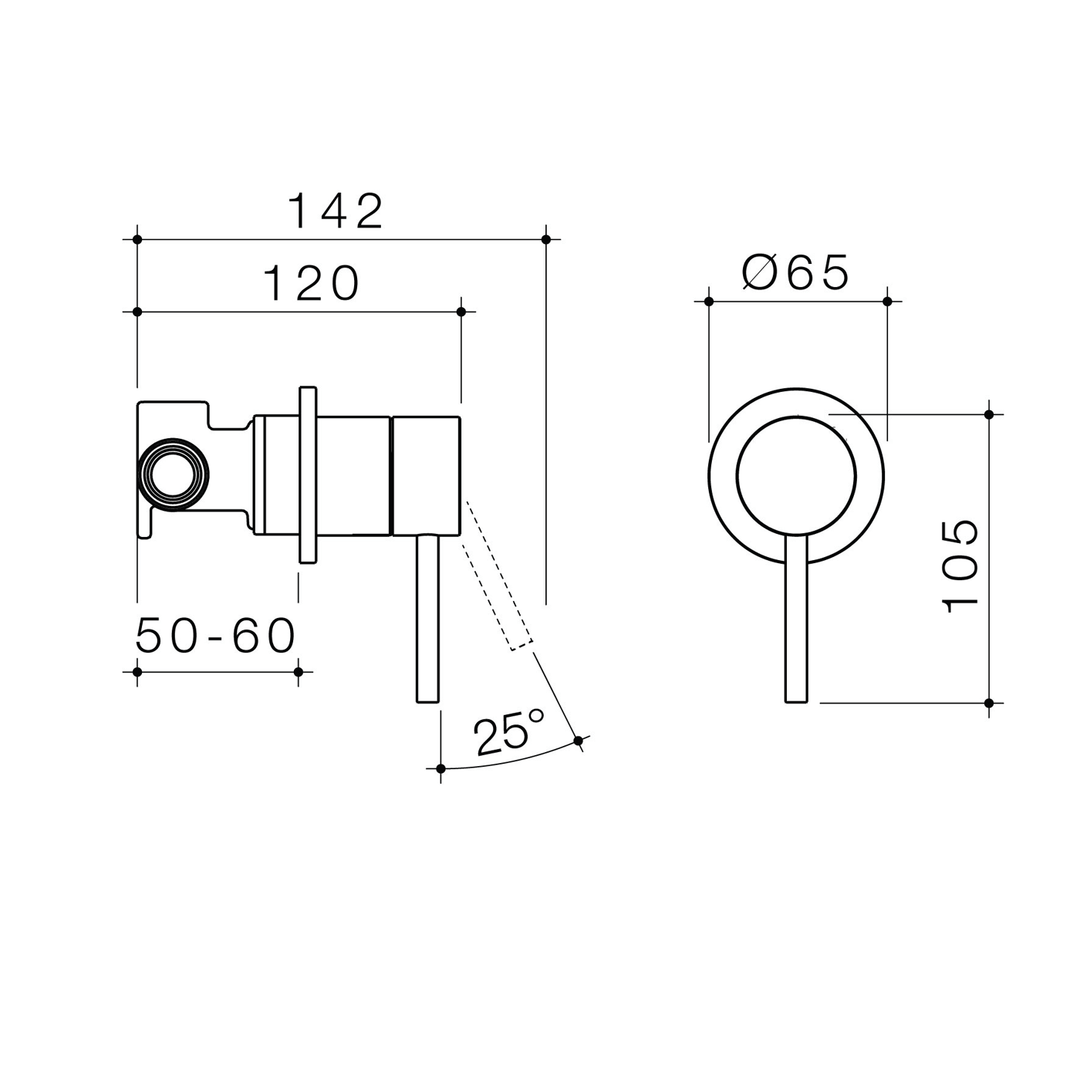 Liano II Round Wall Mixer