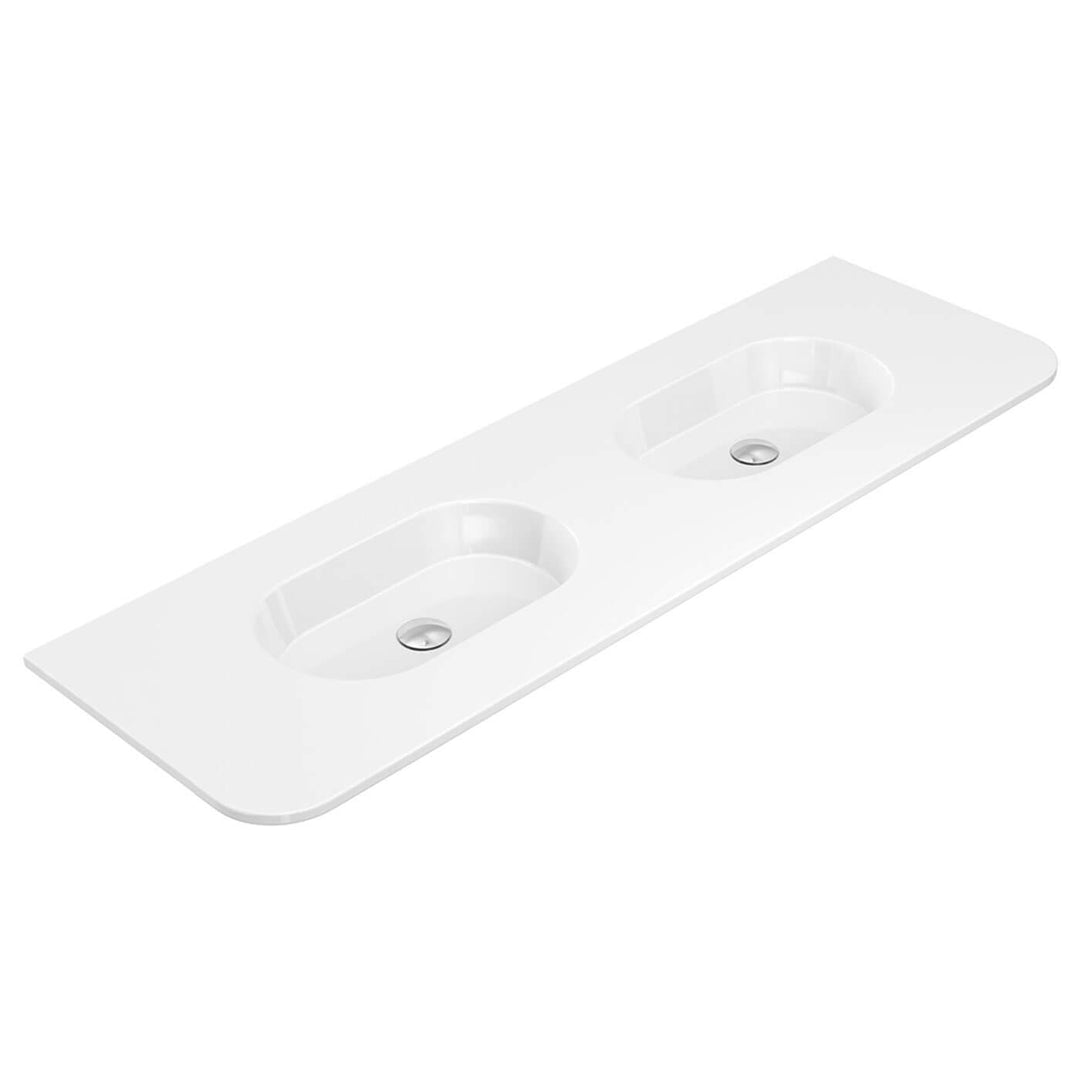 Lila Curved Ceramic Vanity Benchtop (750-1500mm)