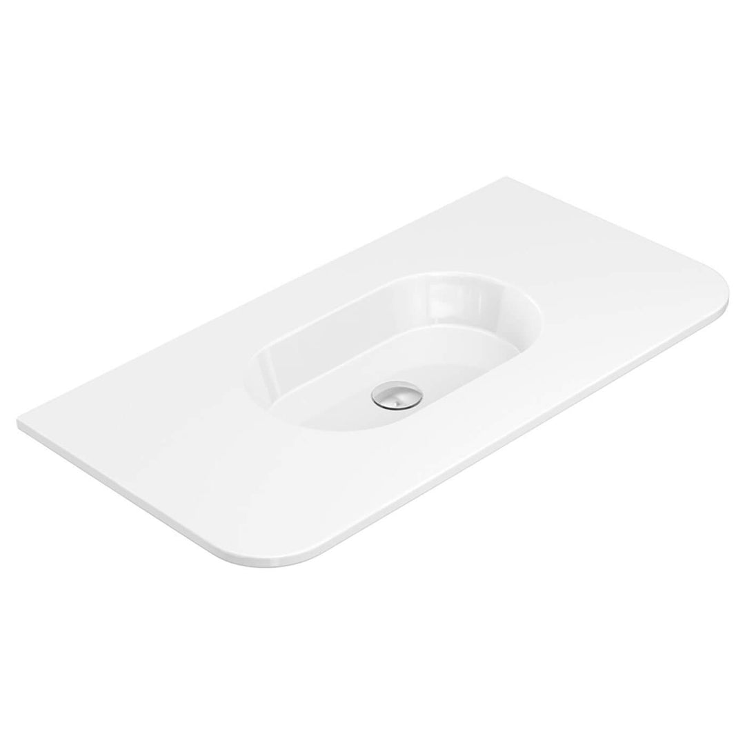 Lila Curved Ceramic Vanity Benchtop (750-1500mm)