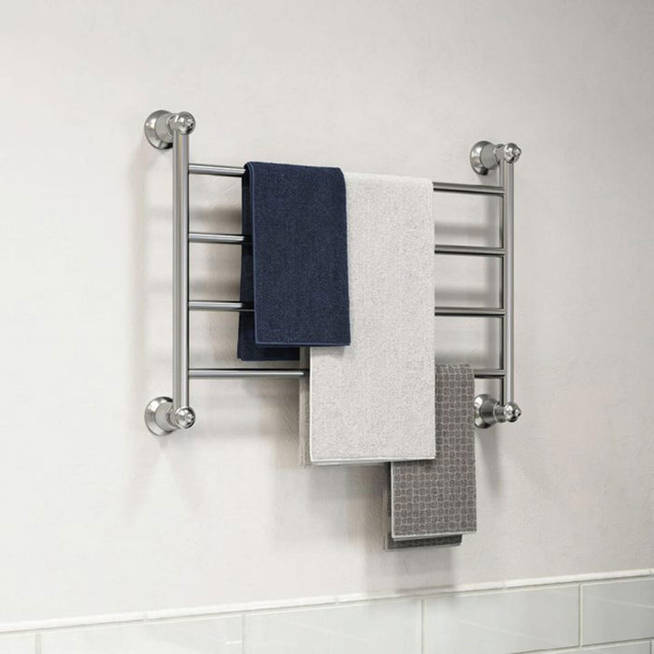 Lillian 4 Bar Heated Towel Rack 600x450mm