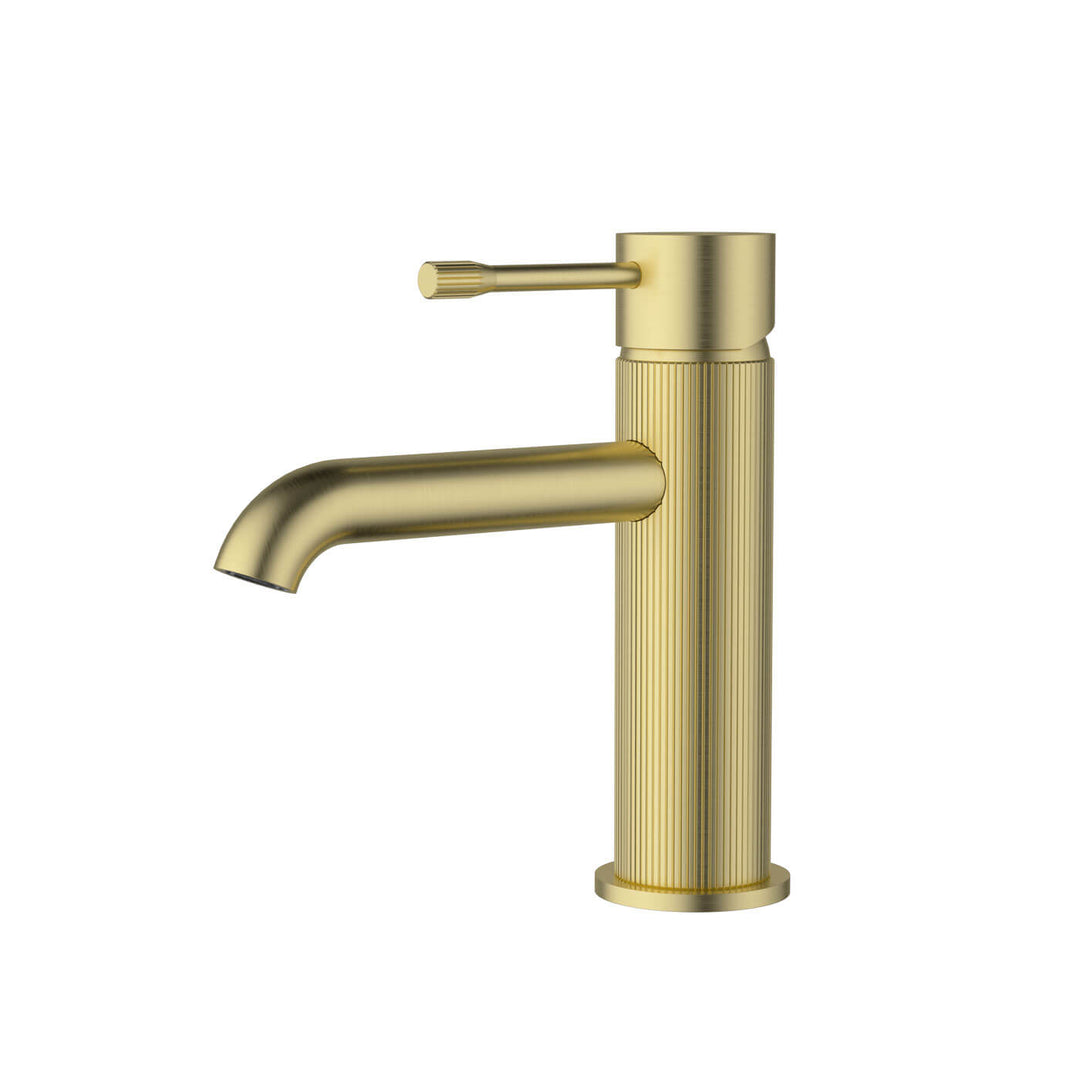 Linie Fluted Short Basin Mixer