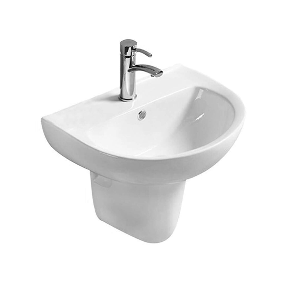 Liva Wall Hung DDA Disable Care Ceramic Basin with Shroud