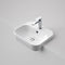 Luna Semi Recessed Tap Hole Basin 450x380mm