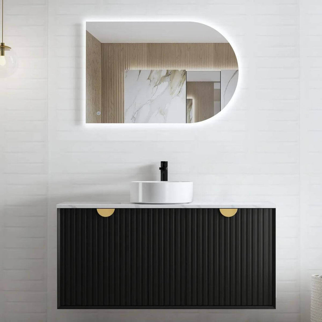 Marlo Fluted Wave Soft Close Wall Hung Vanity (600-1500mm)