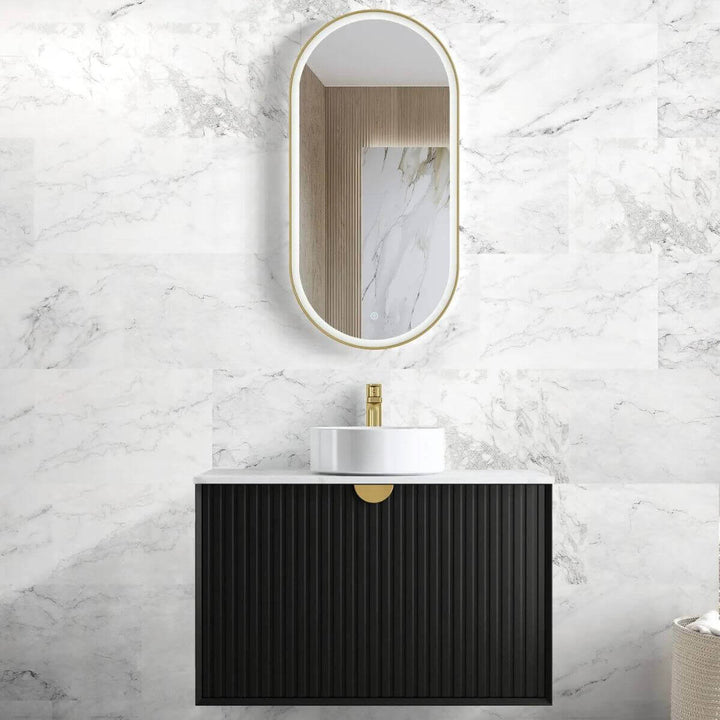 Marlo Fluted Wave Soft Close Wall Hung Vanity (600-1500mm)