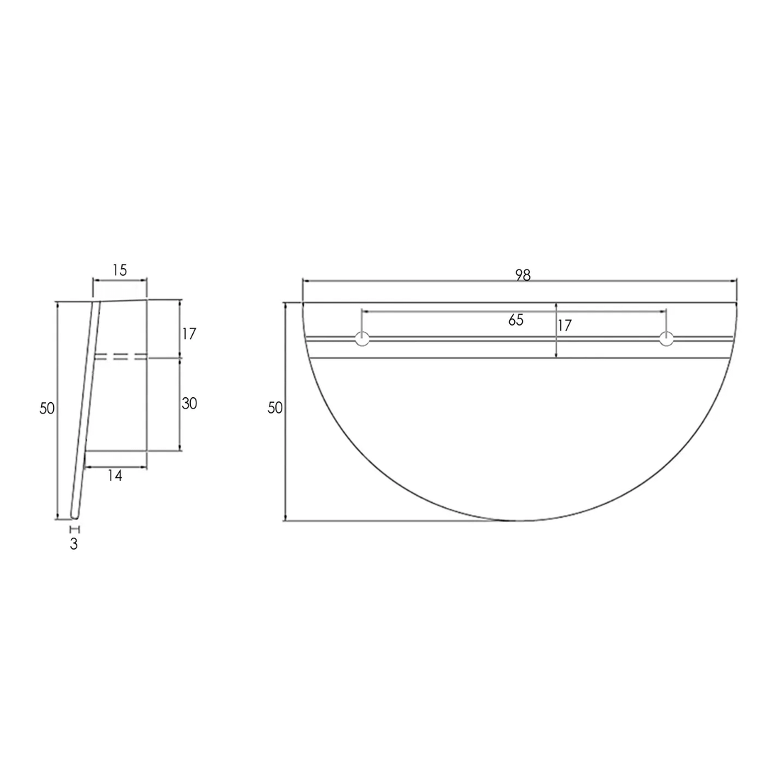 Marlo Half Moon Vanity Drawer Handle