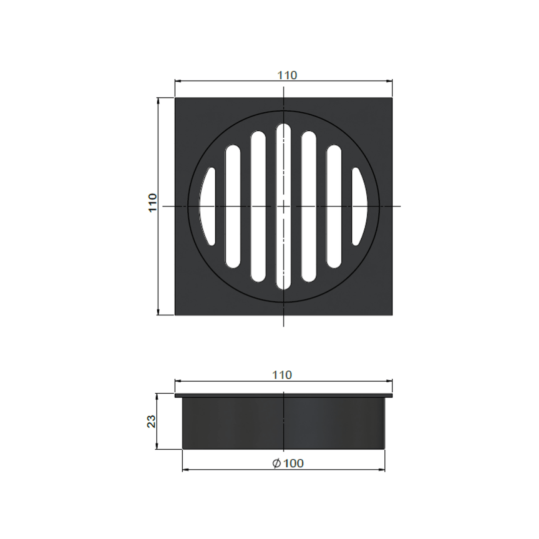 Meir Floor Waste 100mm Outlet