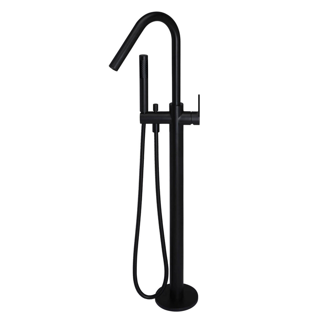 Meir Freestanding Paddle Handle Bath Spout