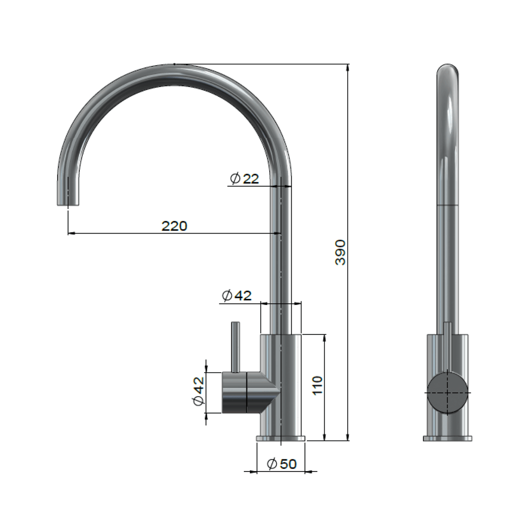 Lifestyle SS316 Outdoor Sink Mixer Tap