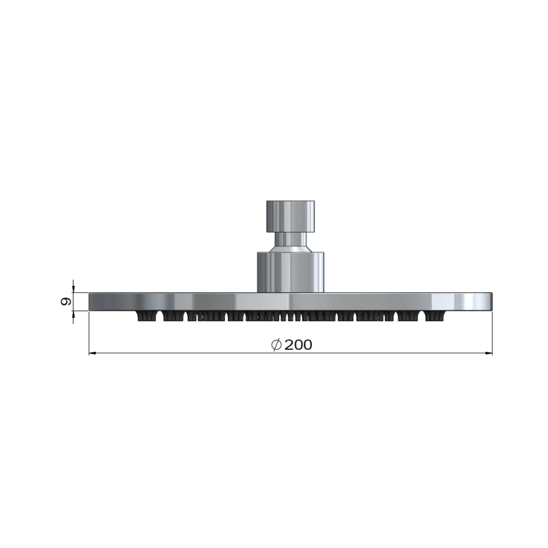 Lifestyle SS316 Outdoor Shower Head 200mm