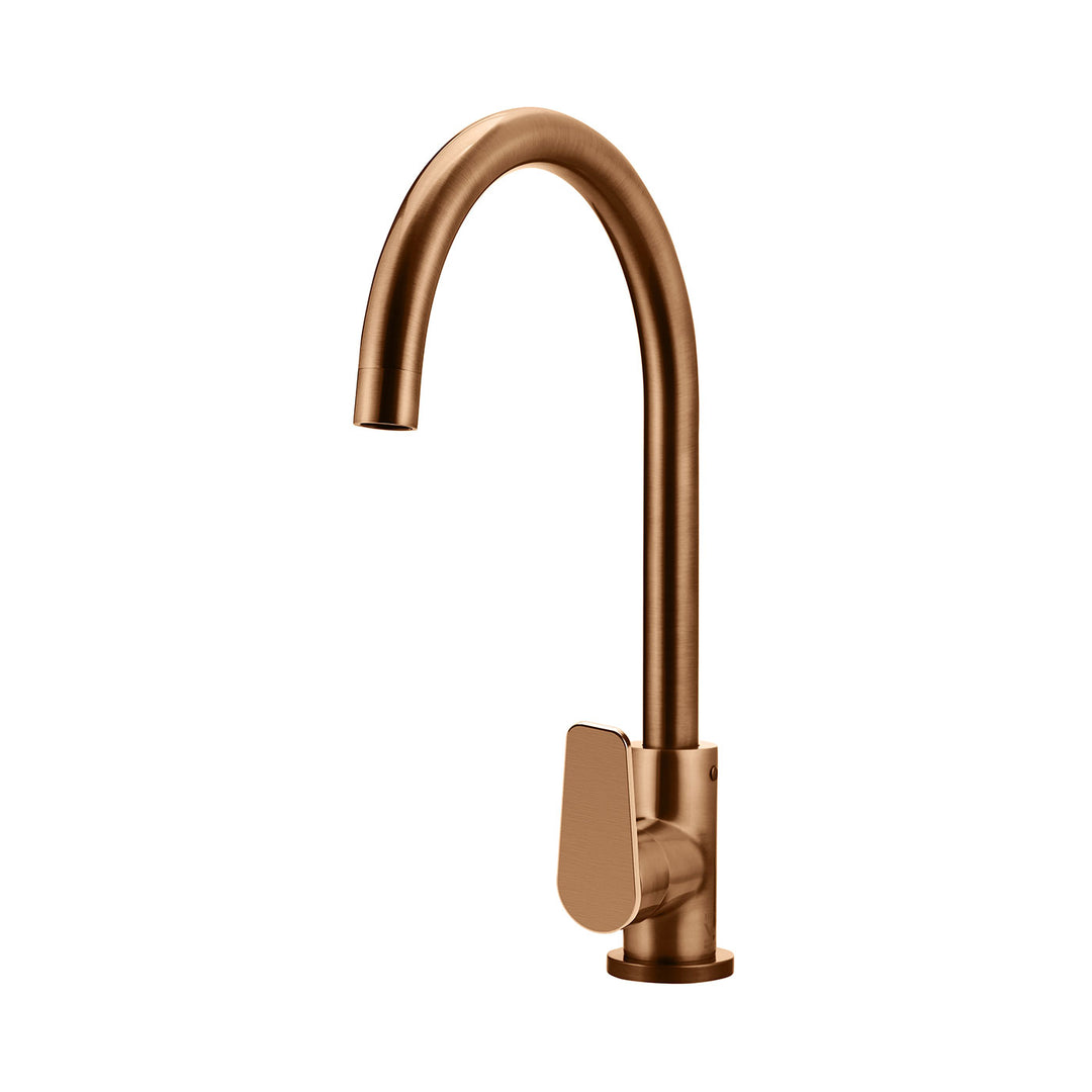 Meir Paddle Handle Gooseneck Sink Mixer