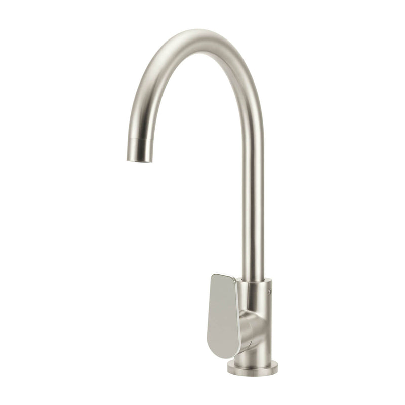 Meir Paddle Handle Gooseneck Sink Mixer