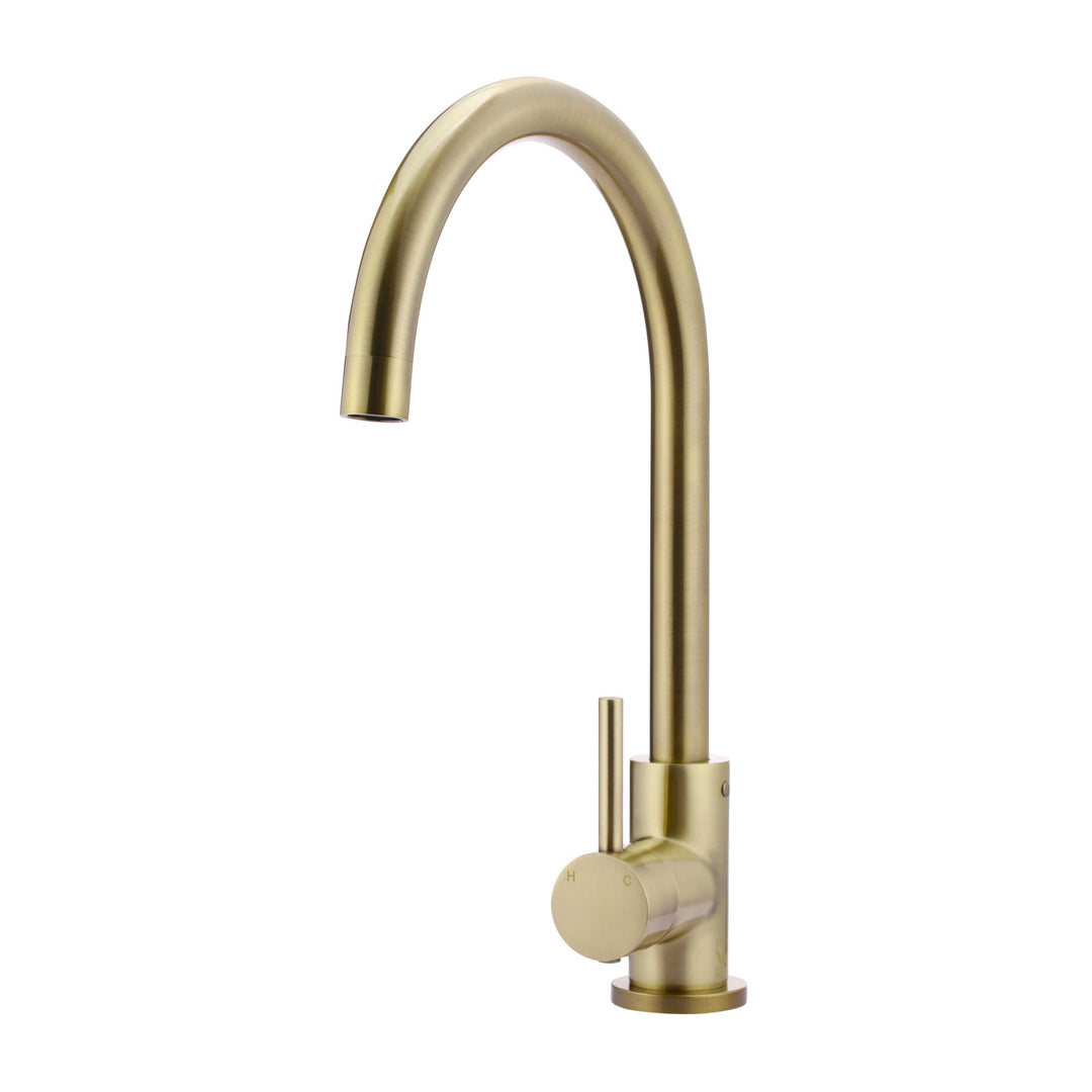 Meir Pin Handle Gooseneck Sink Mixer