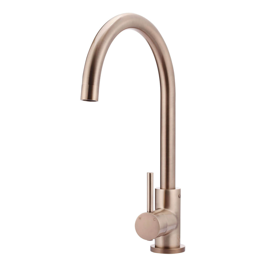 Meir Pin Handle Gooseneck Sink Mixer