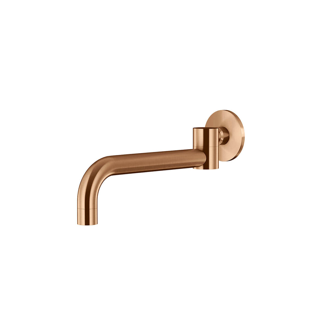 Meir Swivel Curved Wall Spout 250mm