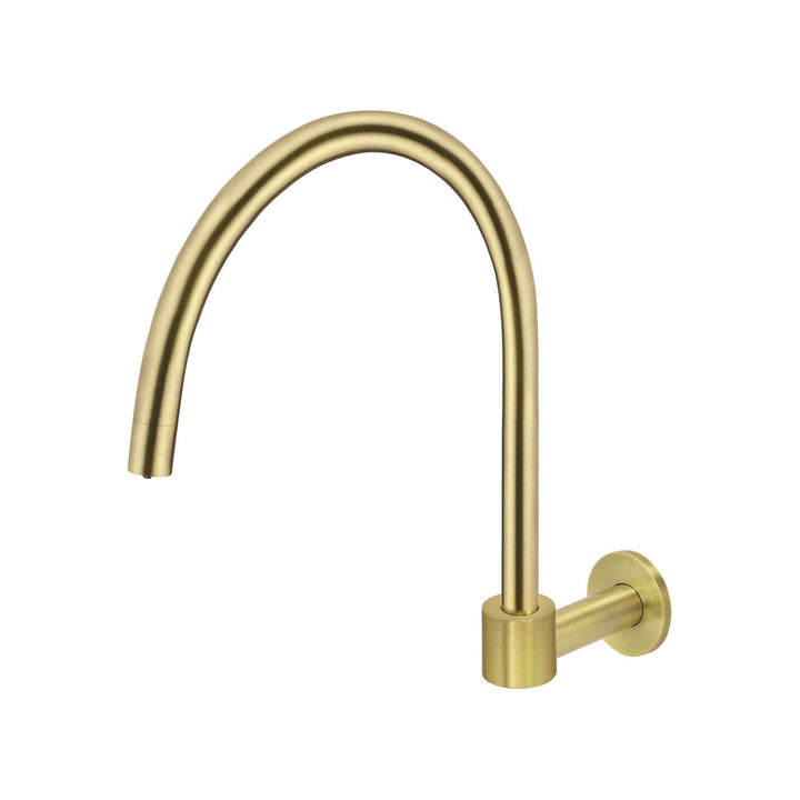 Meir Swivel Gooseneck Wall Spout 250mm