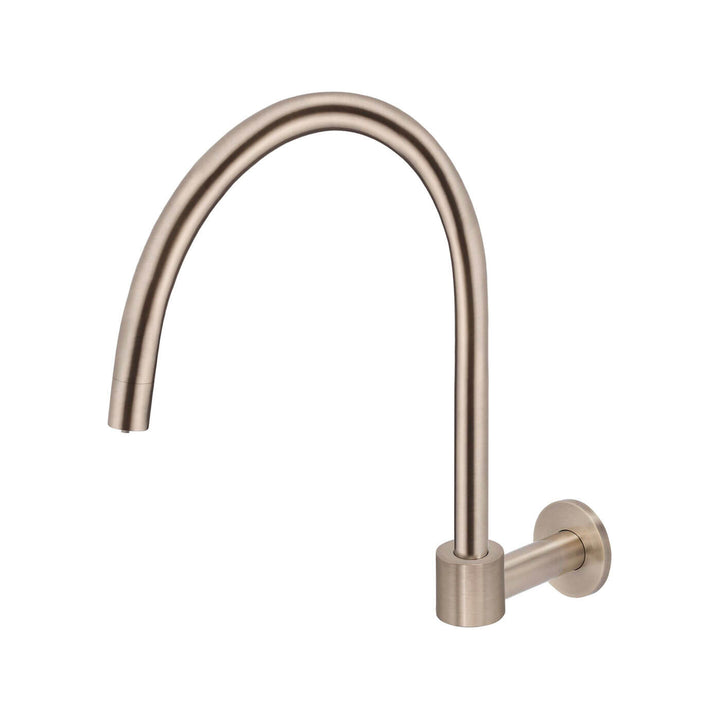 Meir Swivel Gooseneck Wall Spout 250mm