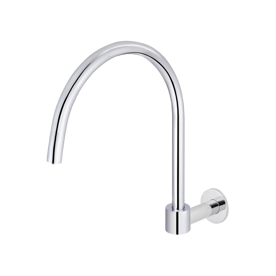 Meir Swivel Gooseneck Wall Spout 250mm