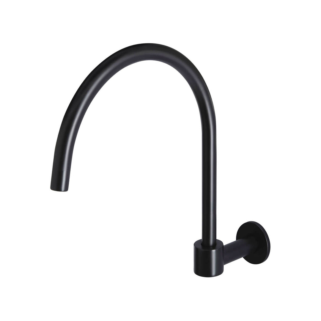 Meir Swivel Gooseneck Wall Spout 250mm