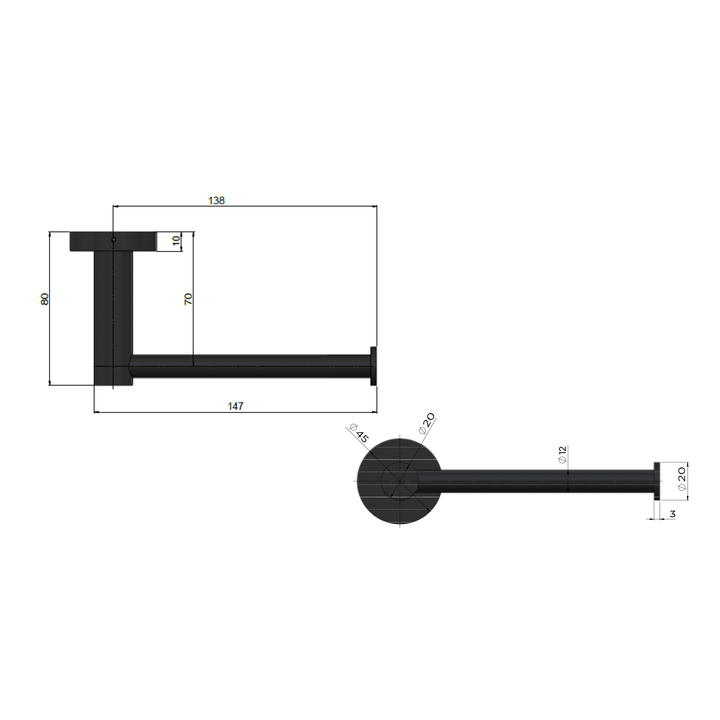 Meir Round Toilet Roll Holder