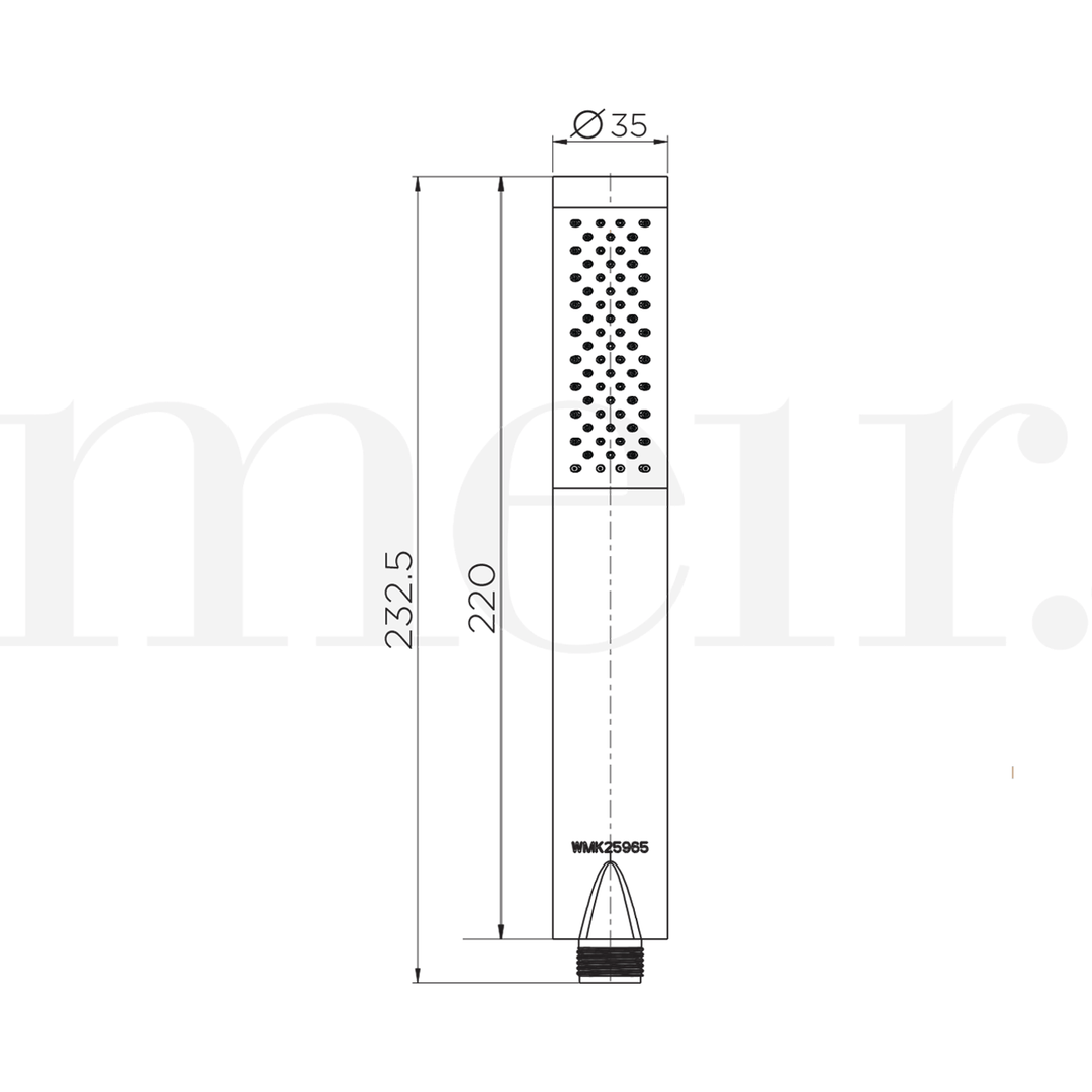 Meir Slim Handset Shower Head Hand Piece