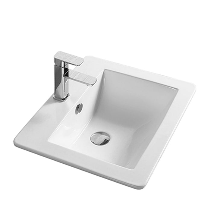 Metta Square/Rectangle Semi-Inset Ceramic Basin