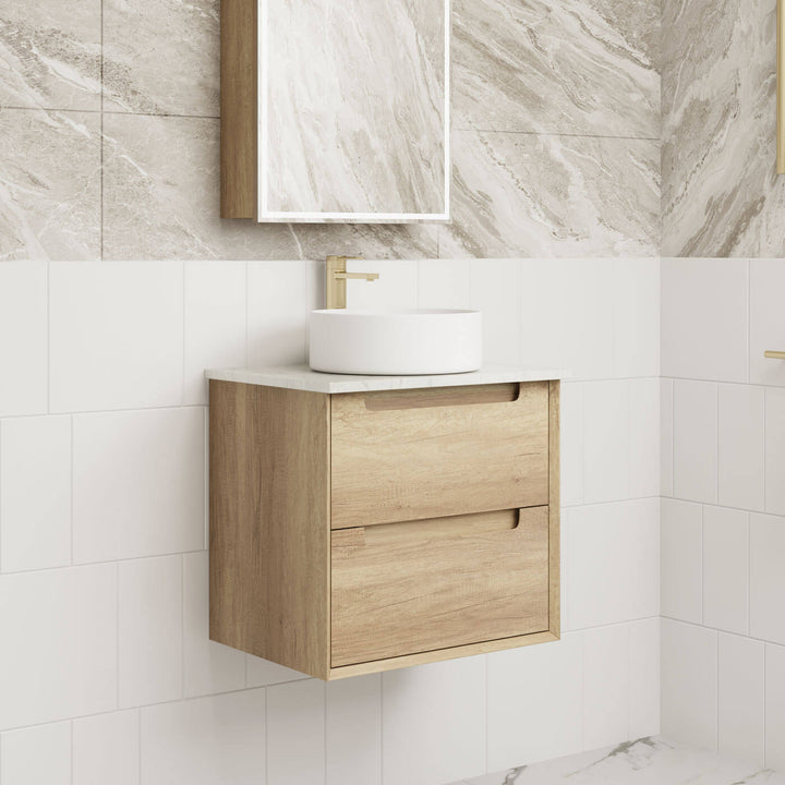 Moreno Timber Grain Wall Hung Vanity (600-1500mm)