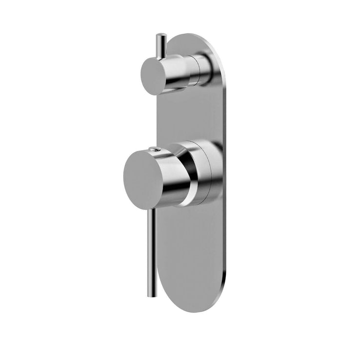 Morgan Bathroom Pin Handle Wall Mixer with Diverter