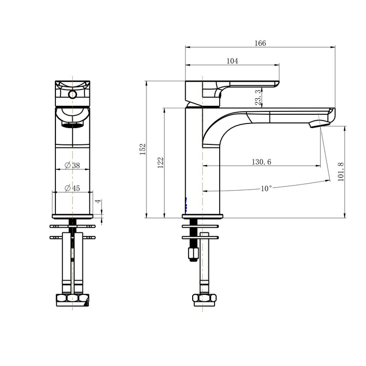 Nova Short Basin Mixer