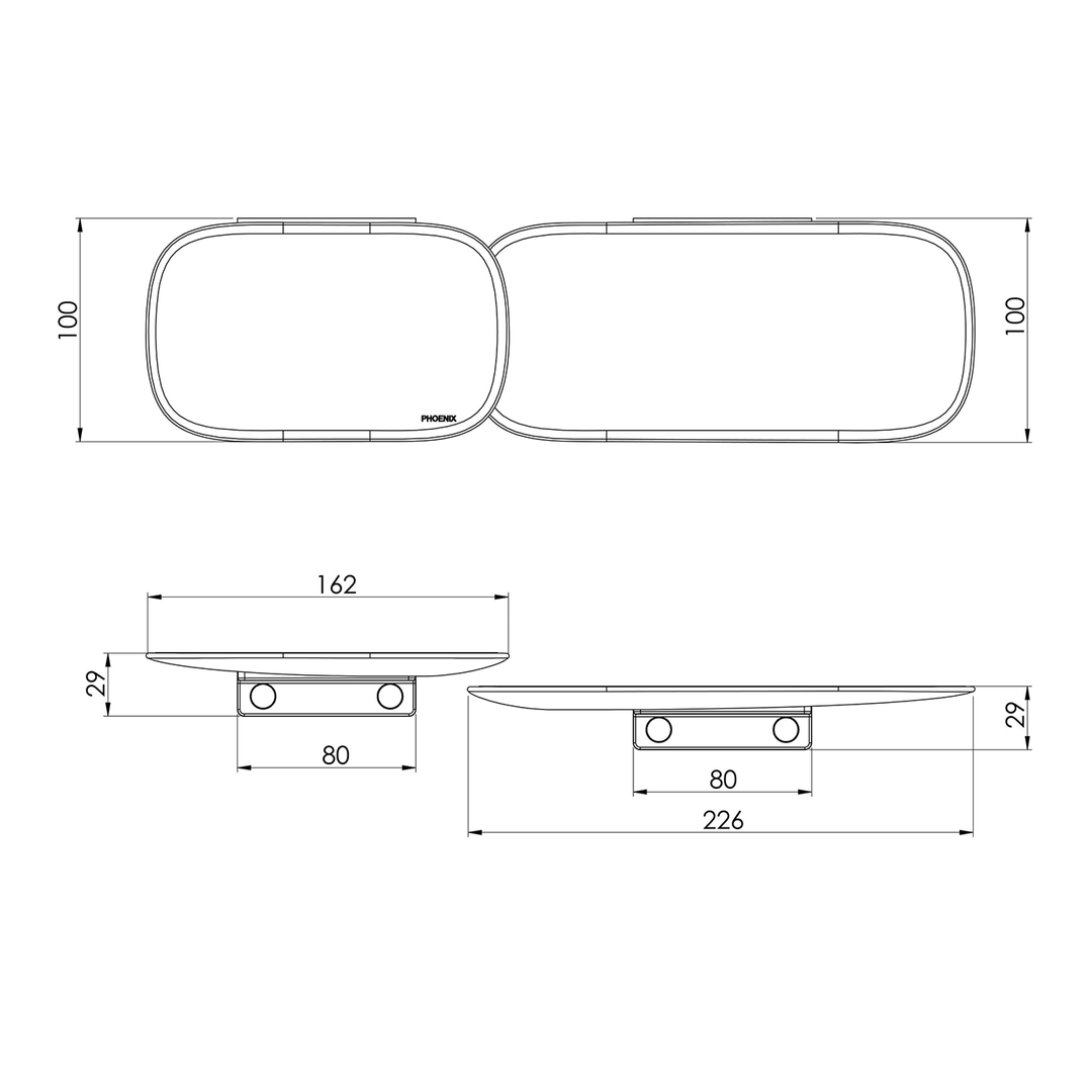 Nuage Bathroom Shower Shelves